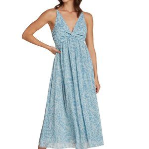 Willow Blue Floral Midi Dress